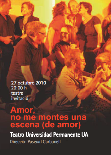 teatro UPUA no me montes escena de amor