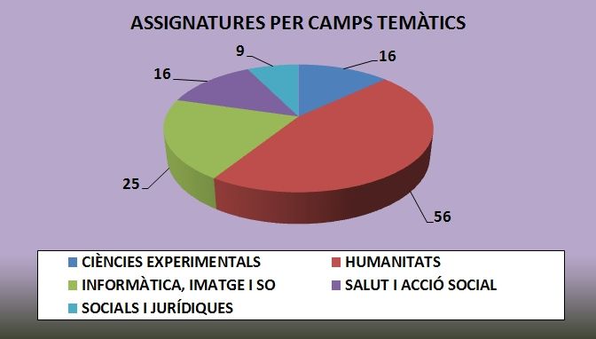 Assignatures per camp temàtic