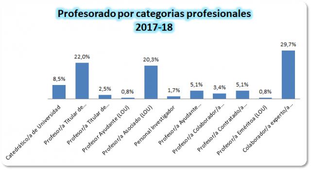 15_Profesorado por categorías profesionales