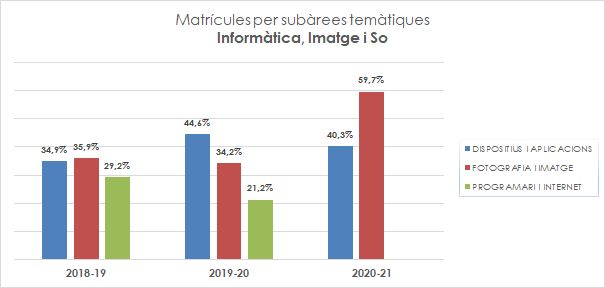 14_Matrícules per subàrees temàtiques_Informàtica, Imatge i So